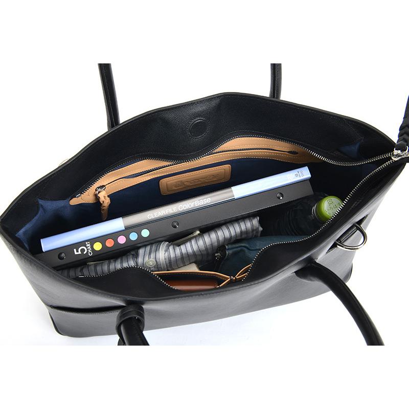 トートバッグ メンズ 本革 シンプル おしゃれ Pid selva 型押し牛革