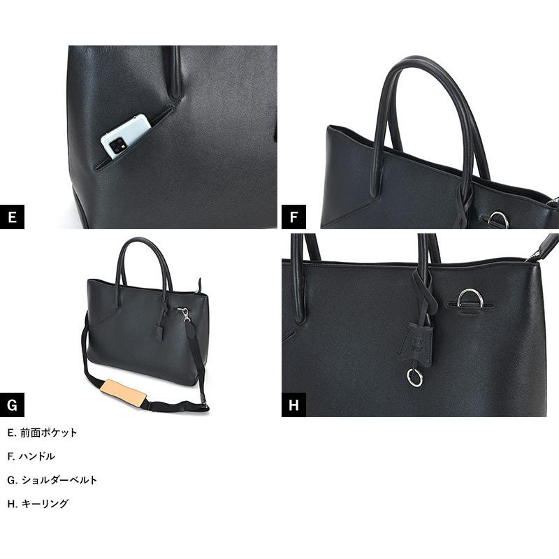 トートバッグ メンズ 本革 シンプル おしゃれ Pid selva 型押し牛革