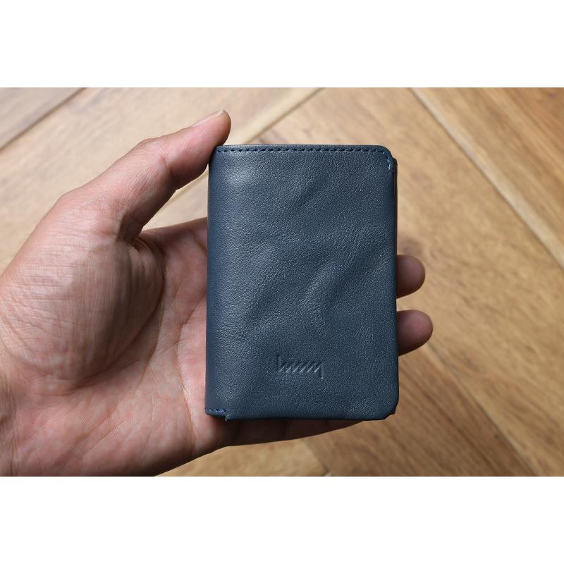 財布 コンパクト 本革 日本製 hmny casual 三つ折り財布 小銭入れ付き