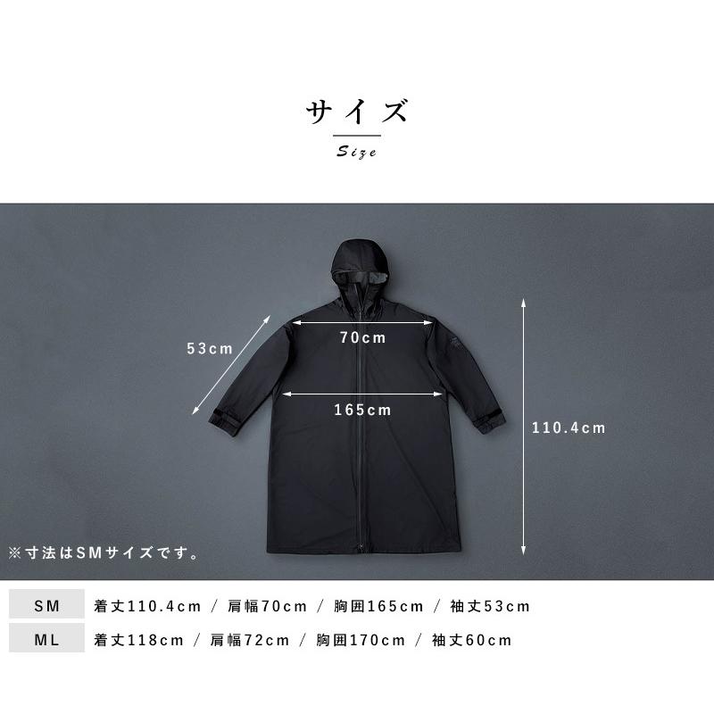 レインコート メンズ 日本製 黒 THE (ザ) MONSTER SPEC ALL WEATHER