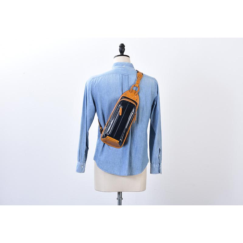 ボディバッグ メンズ おしゃれ 本革 Kiefer neu レザーボディバッグ