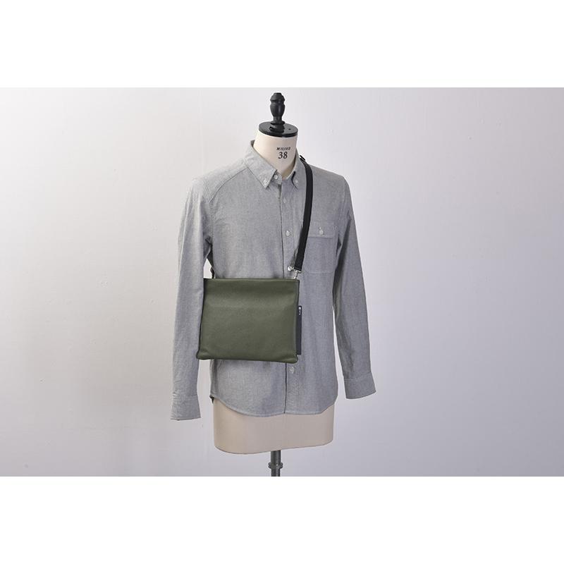 ショルダーバッグ 薄マチ 本革 メンズ 豊岡鞄 TOTTE シュリンクレザー