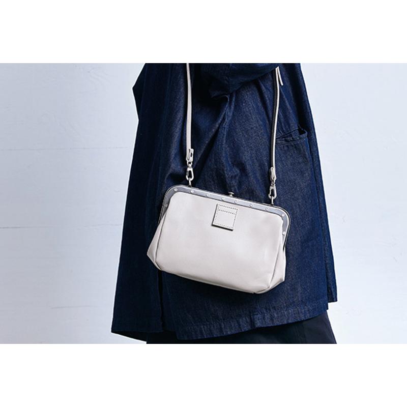 豊岡製鞄 メンズ ショルダーバッグ BAGWORKS がま口ショルダーバッグ