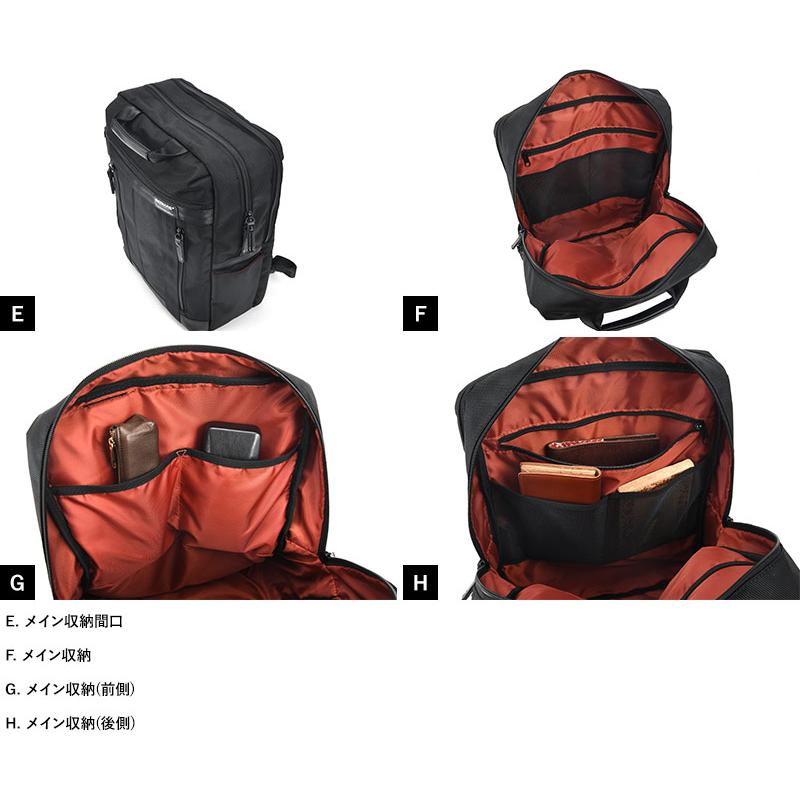ビジネスバッグ リュック メンズ BERMAS 2本手 ビジネスリュック 13