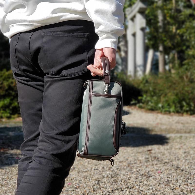 ミニショルダーバッグ メンズ ナイロン 軽量 横型 BLAZER CLUB 2way