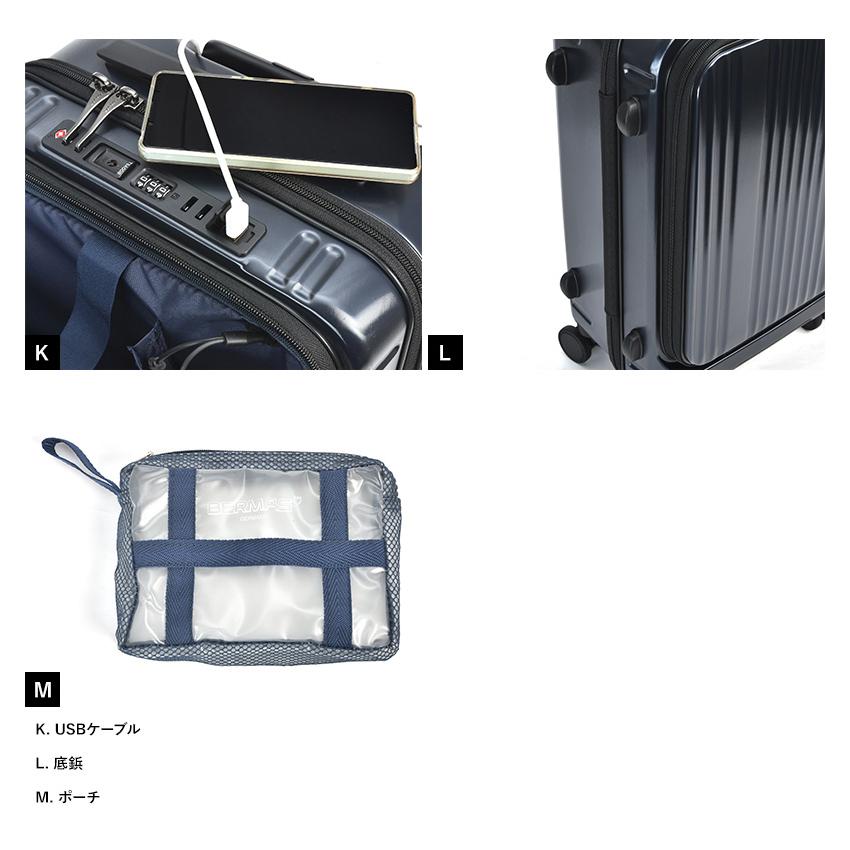 キャリーケース 機内持ち込み BERMAS フロントオープンスーツ