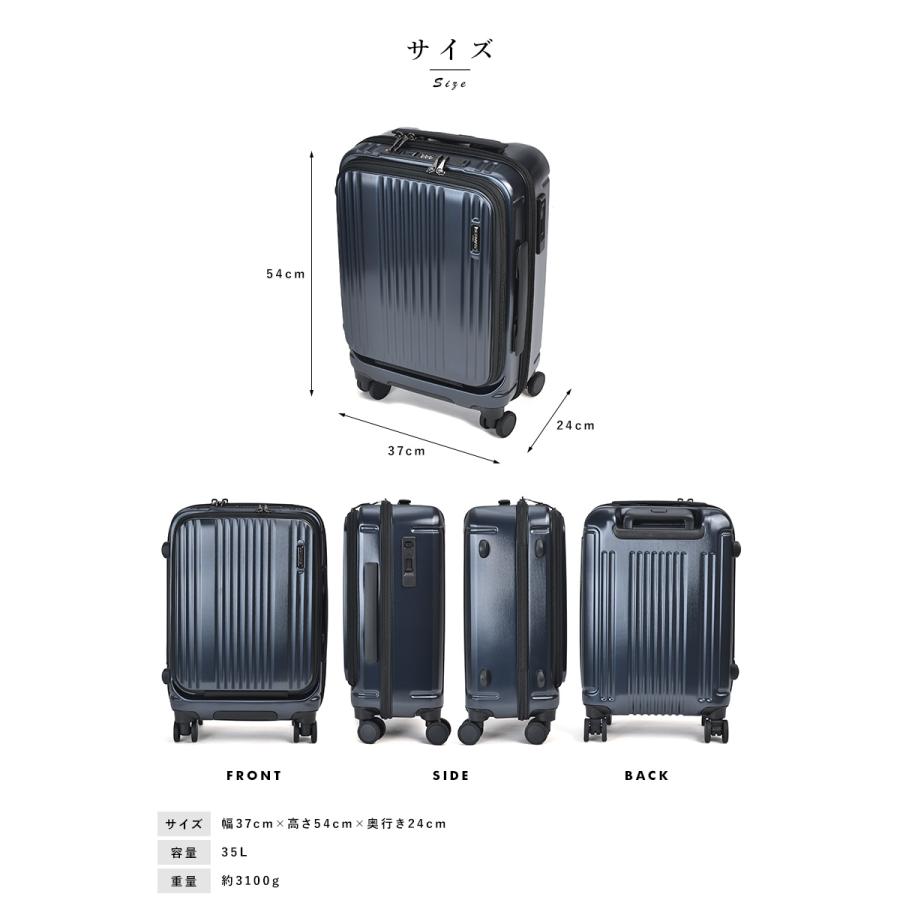 【新品未開封】キャリーケース BERMAS ネイビー キャリーケース 機内持ち込み BERMAS フロントオープンスーツ