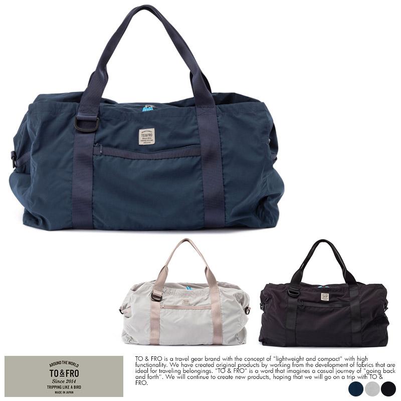 旅行バッグ 軽量 旅行カバン 日本製 TO&FRO BOSTON BAG 折りたたみ