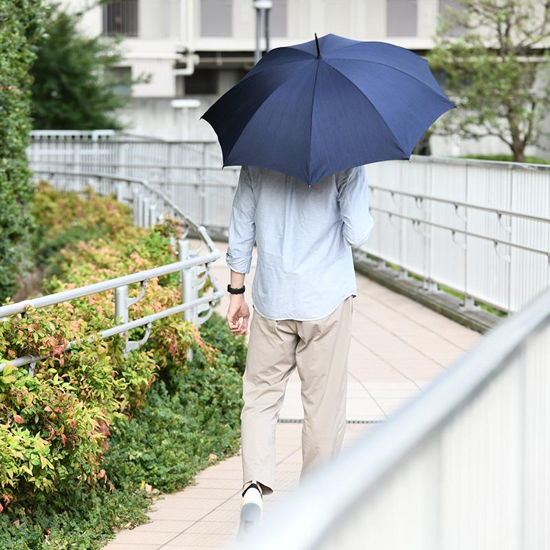 メンズ 晴雨兼用傘 日本製 前原光榮商店 長傘 8本骨 55cm UV