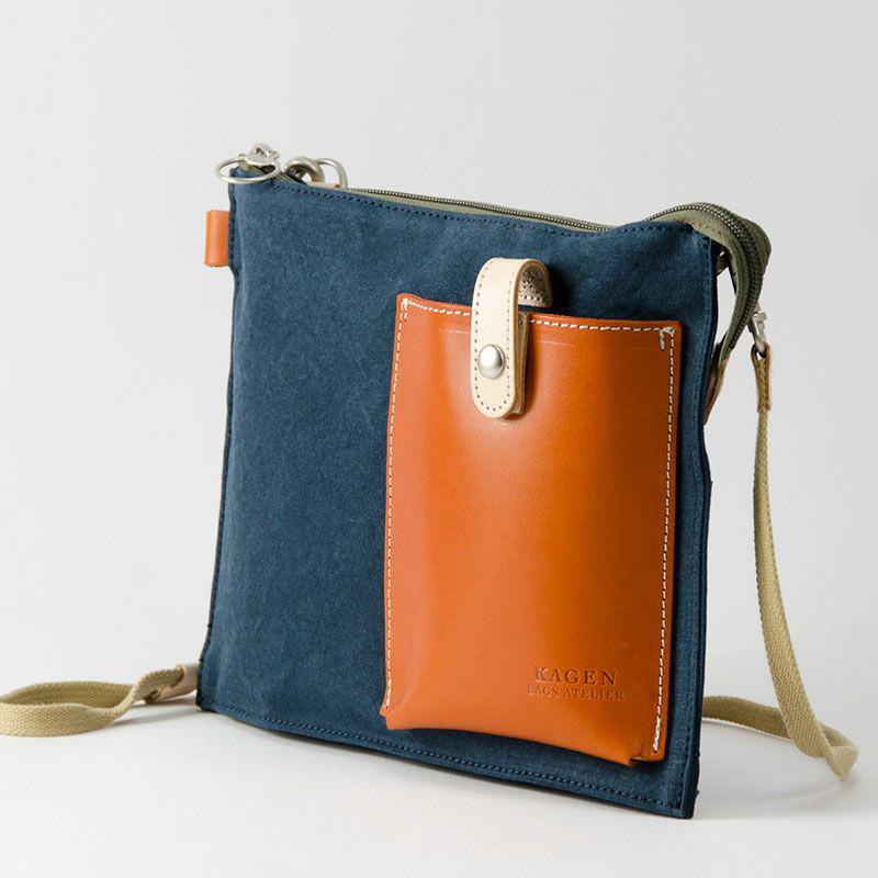 豊岡鞄 嘉玄 壊 KAI サコッシュ 横型 ショルダーバッグ 紳士物 男性用