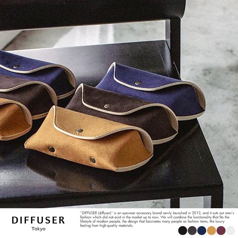 DIFFUSER メガネケース TECH SUEDE EYEWEAR CASE セミハードタイプ