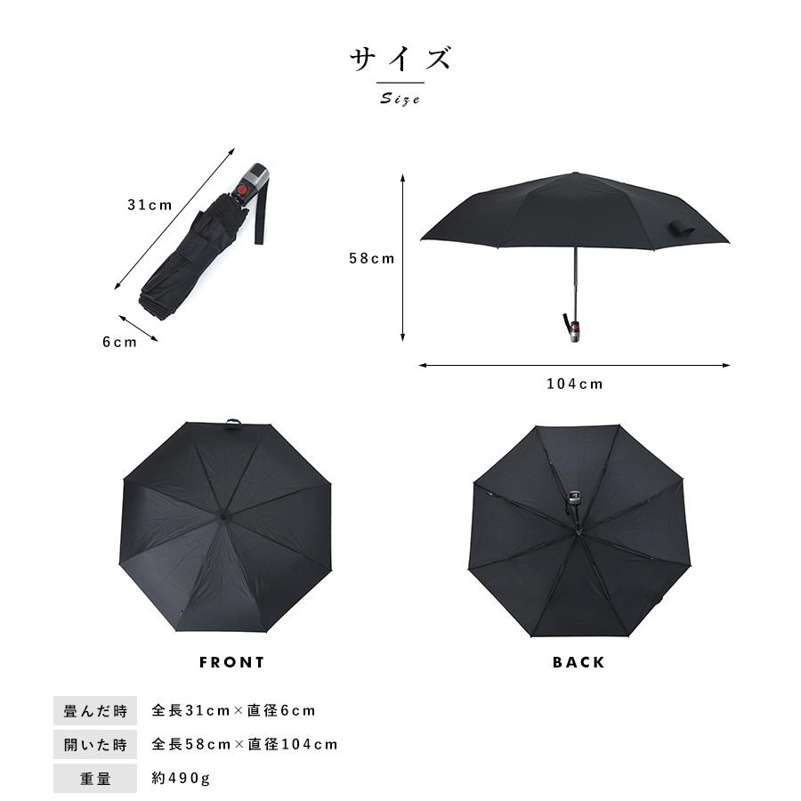 Knirps クニルプス T.320 自動開閉 折りたたみ傘 8本骨 58cm メンズ