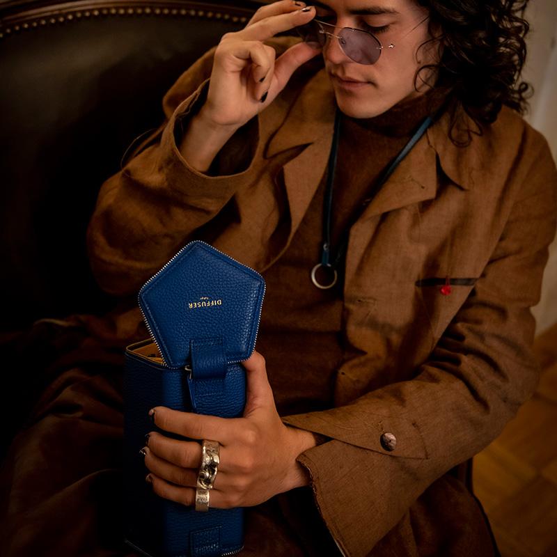 眼鏡ケース 日本製 おしゃれ DIFFUSER 本革メガネケース 5本収納