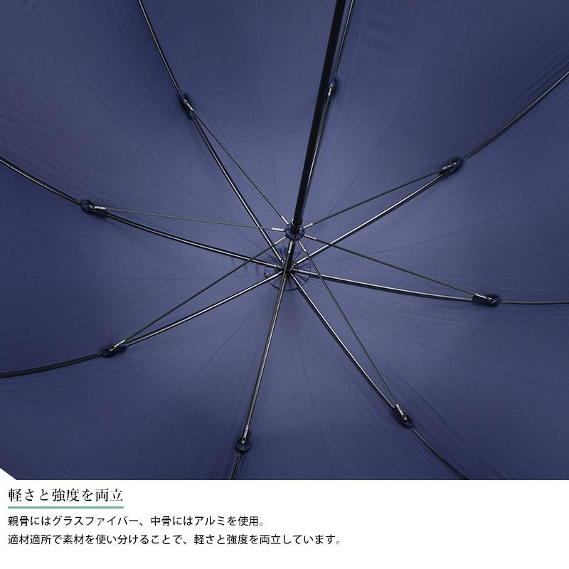メンズ 傘 日本製 大人 Ramuda 晴雨兼用 長傘 8本骨 65cm 無地 ミノテック 雨傘 強力撥水 おしゃれ ビジネス シンプル プレゼント ギフト｜t-style｜10