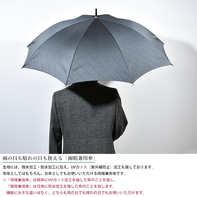 メンズ 傘 日本製 大人 小宮商店 雨晴兼用 長傘 8本骨 65cm カエデ持ち