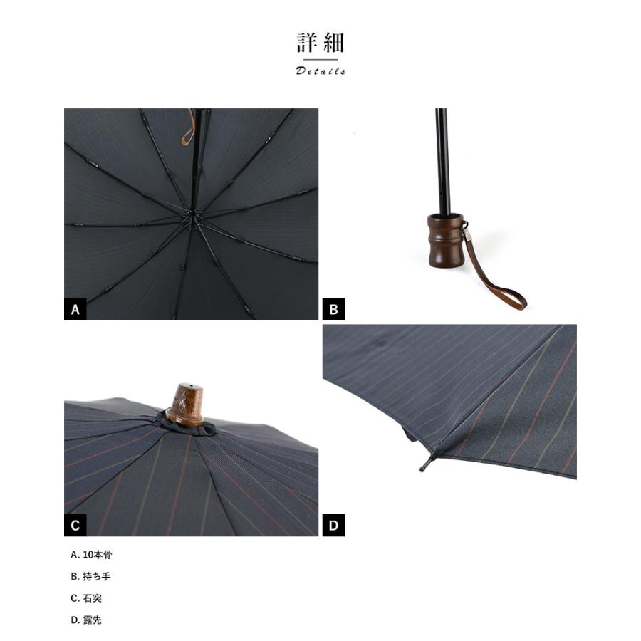 小宮商店 日傘 メンズ 新品未使用 高級傘 メンズ 傘 日本製 大人 小宮商店 晴雨兼用 長傘 8本骨 60cm 籐