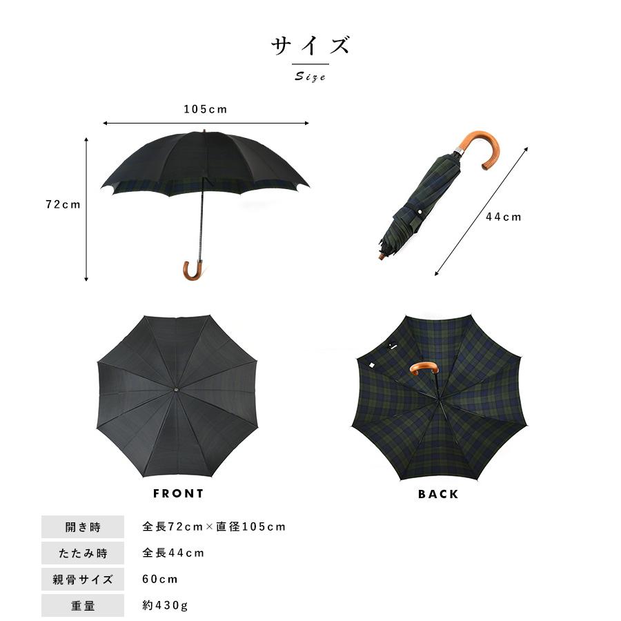 小宮商店◆刺繍　折りたたみ日傘 黒◆日本製 メンズ 傘 日本製 大人 小宮商店 雨晴兼用 2way折りたたみ傘 8本骨