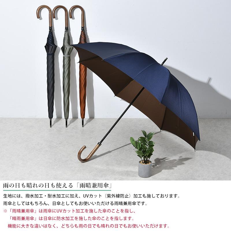 メンズ 傘 日本製 大人 小宮商店 雨晴兼用 長傘 8本骨 65cm ブナ メンズ 傘 日本製 大人 小宮商店 雨晴兼用 長傘 8本骨 65cm ブナ