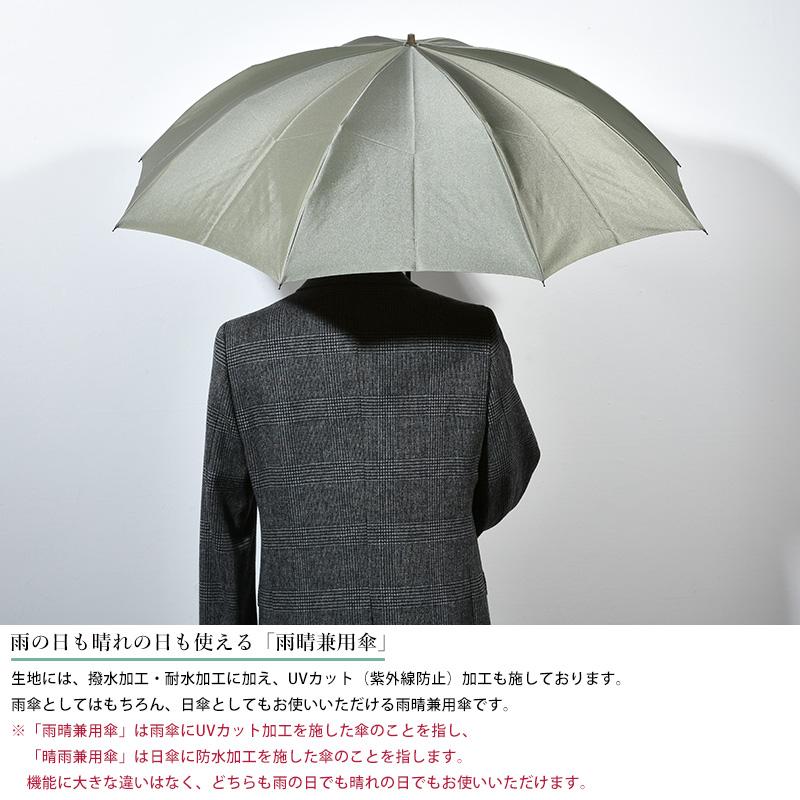 メンズ 傘 日本製 大人 小宮商店 雨晴兼用 2way折りたたみ傘 8本