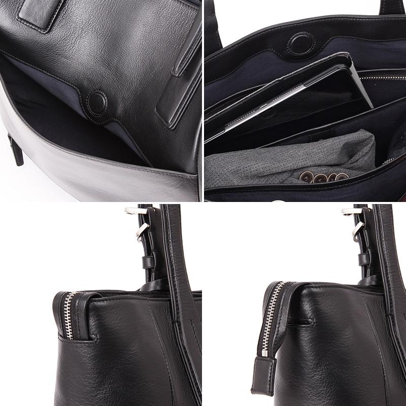 Pid 撥水レザー ビジネストートバッグ ecrire メンズ ビジネスバッグ