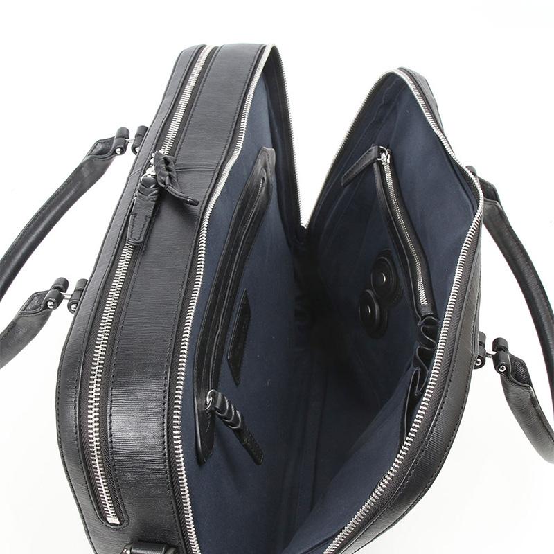 Pid 2way2層レザーブリーフケース cloche メンズ ビジネスバッグ