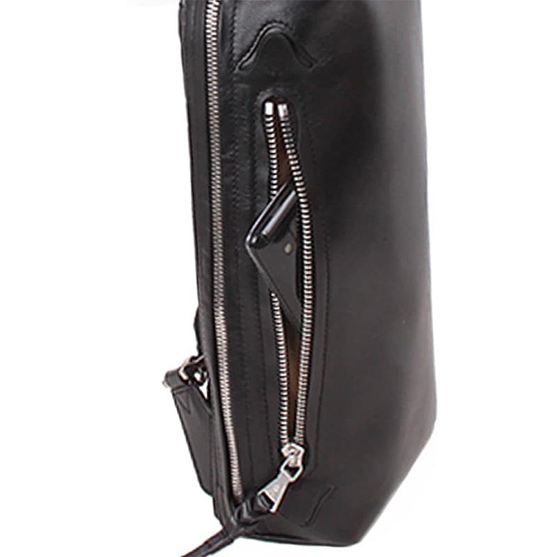 Pid 縦型レザーボディバッグ scena メンズ 男性 本革 牛革 コンパクト