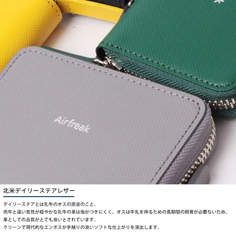 Airfreak ラウンドファスナー コンパクト財布 Venice メンズ ミニ財布