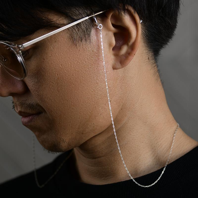 メガネチェーン メンズ シルバー シンプル DANTE グラスチェーン