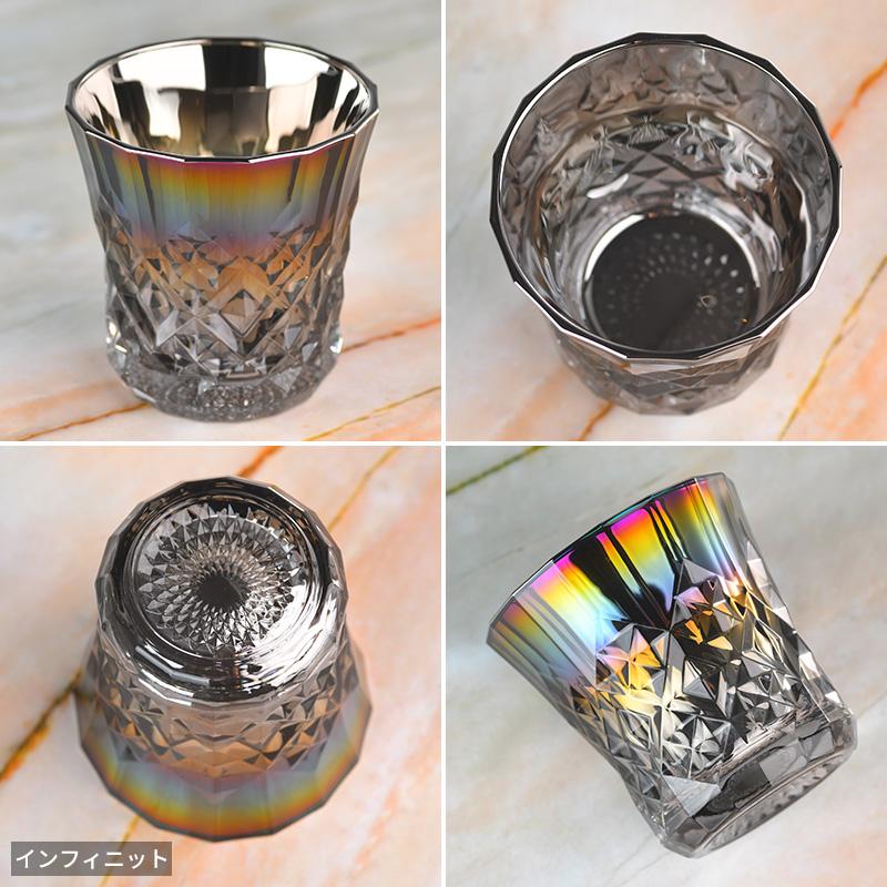 PROGRESS / グラス/3点セット/チタン&ガラス/VERTEX　シルバー/REX　インフィニティ/BOUT　シルバー お酒 グラス おしゃれ 日本製 PROGRESS ロックグラス Rex 265ml チタン
