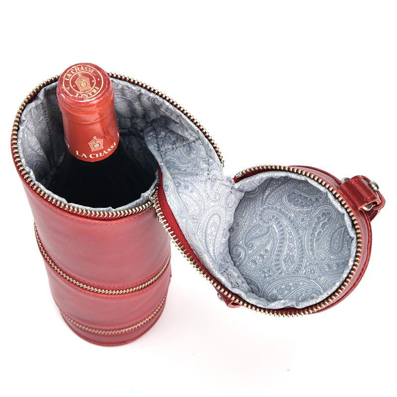 ワインバッグ レザー 日本製 本革ワインボトルケース Mサイズ