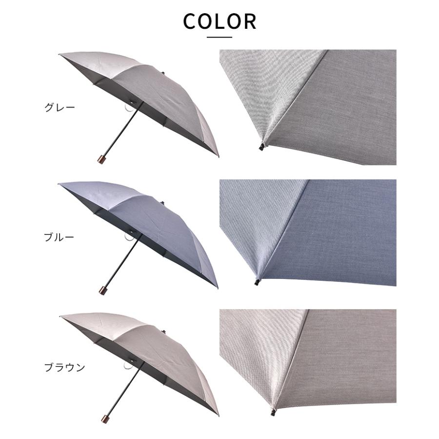Ramuda メンズ 晴雨兼用傘 折りたたみ傘 6本骨 55cm 変形クイック