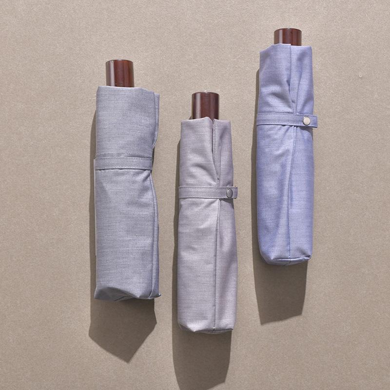 Ramuda メンズ 晴雨兼用傘 折りたたみ傘 6本骨 55cm 変形クイック