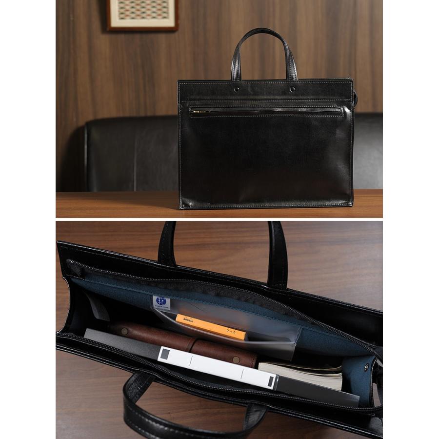 GUSTO 超軽量ブリーフケース メンズ 合皮 A4ファイル ビジネスバッグ