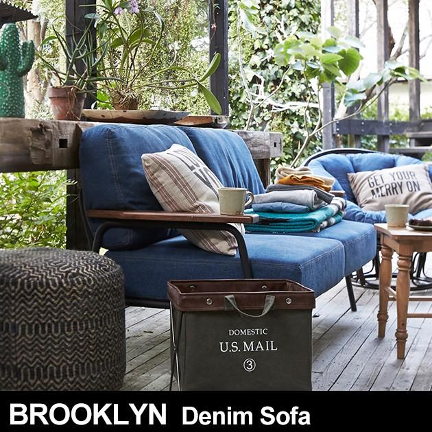 最終値下げ　デニム　ソファ　2人掛け MODERN DECO ソファ ソファー 2人掛け おしゃれ二人掛け デニム