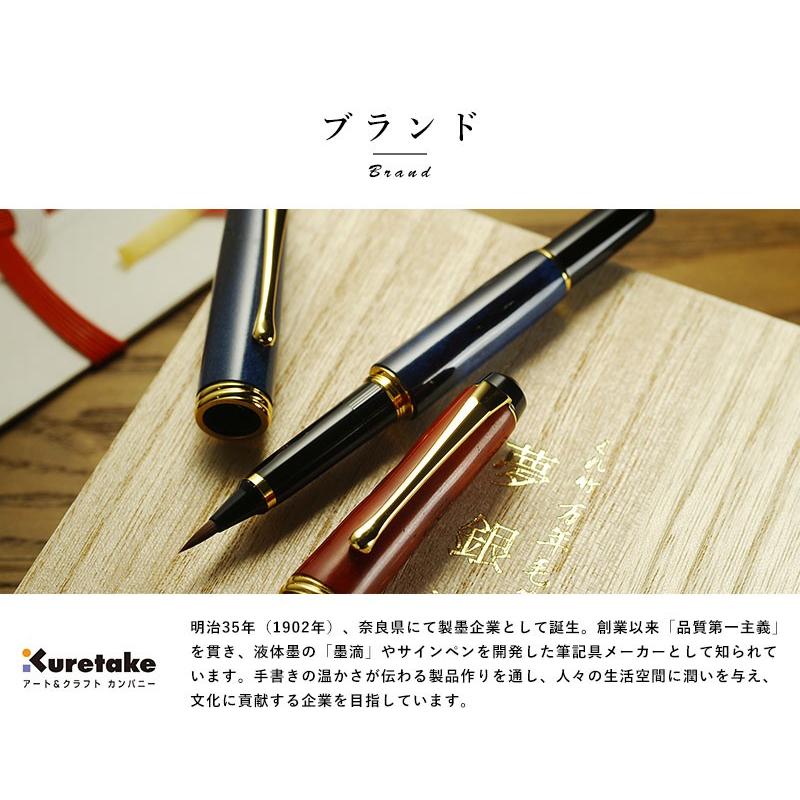 呉竹 万年毛筆 夢銀河 男性用 高級筆ペン 万年筆 日本製 DAY-140-11