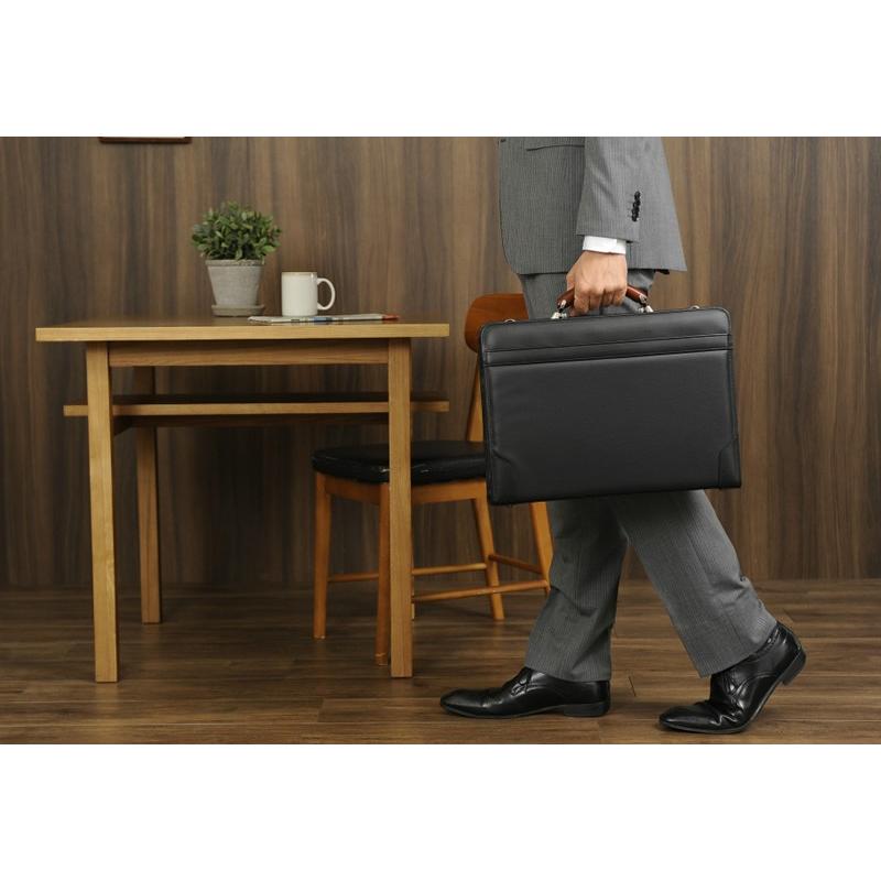 豊岡鞄 ビジネスバッグ メンズ ダレスバッグ 2way 木製ハンドル