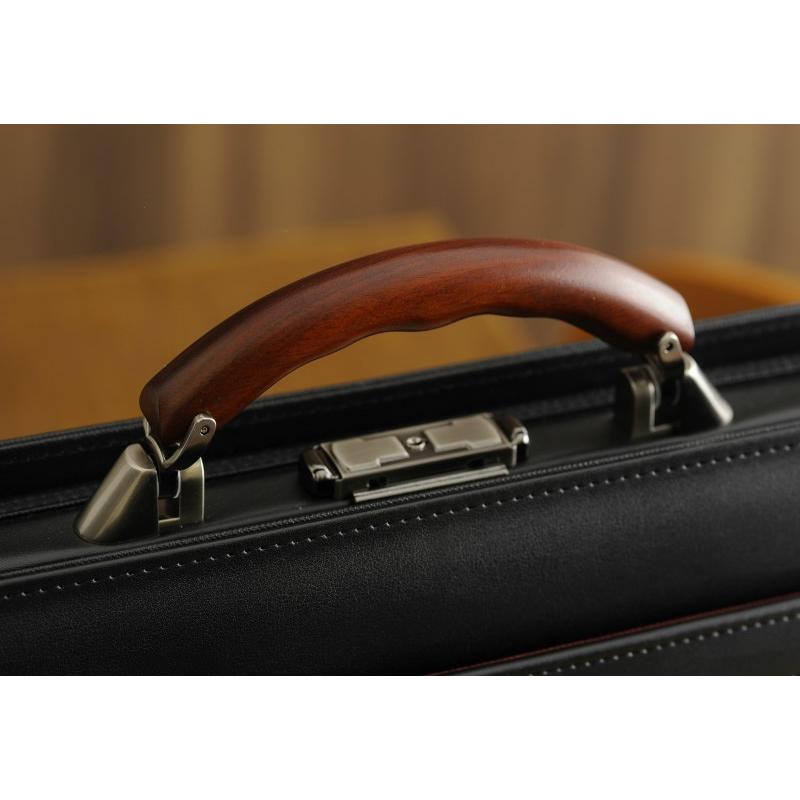 豊岡鞄 ビジネスバッグ メンズ ダレスバッグ 2way 木製ハンドル