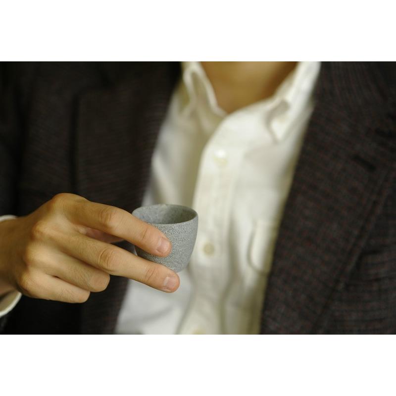 おちょぼ口 HUKKA DESIGN ソープストーン お猪口 50ml 2個セット おちょこ 保冷