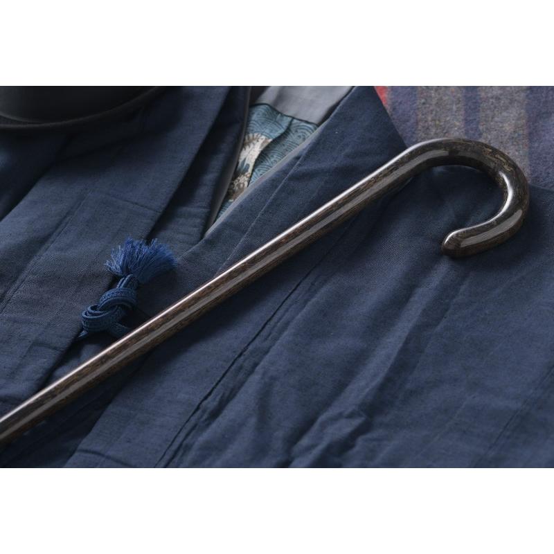 Cherry Mountain 大曲ステッキ 杖 鉄刀木 メンズ : メンズ Lifestyle