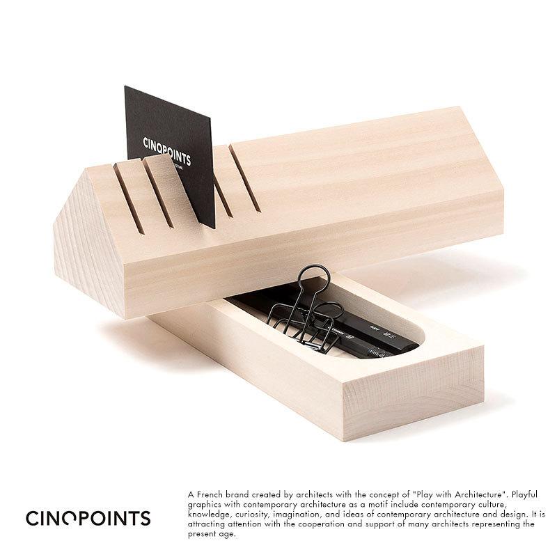 Cinqpoints Volume 07 Pen Box In Wood 卓上 ペンケース 名刺立て Ts 14424 メンズバッグ専門店 紳士の持ち物 通販 Yahoo ショッピング