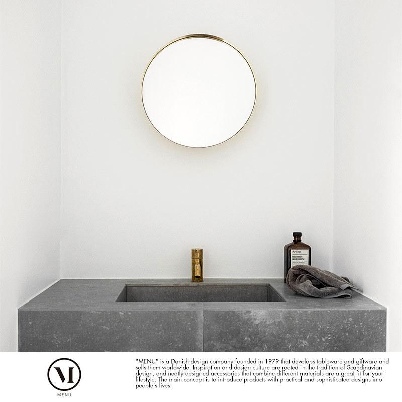 Audo　MENU Darkly Mirror Brass ダークリー ミラー 20cm 真鍮 鏡