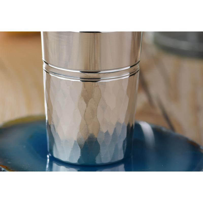 酒器 錫製 日本製 保冷 保温 錫光 ロクロ仕上げ ショットグラス つちめ