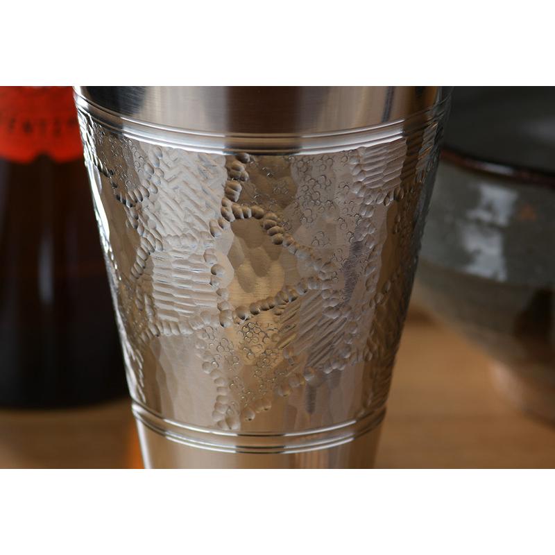 錫製 タンブラー 錫光 錫タンブラー グラス ロクロ仕上げ 8オンス りゅうひょう  高級 日本 錫 おしゃれ 酒器 グラス 日本酒 焼酎 スズ｜t-style｜04