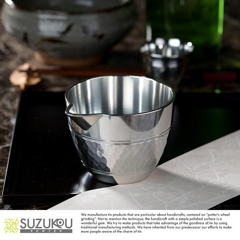 酒器 錫製 日本製 保冷 保温 錫光 ロクロ仕上げ 一合 片口 酒注ぎ つちめ 冷たい 温かい 熱伝導 お酒 日本酒 冷酒 熱燗