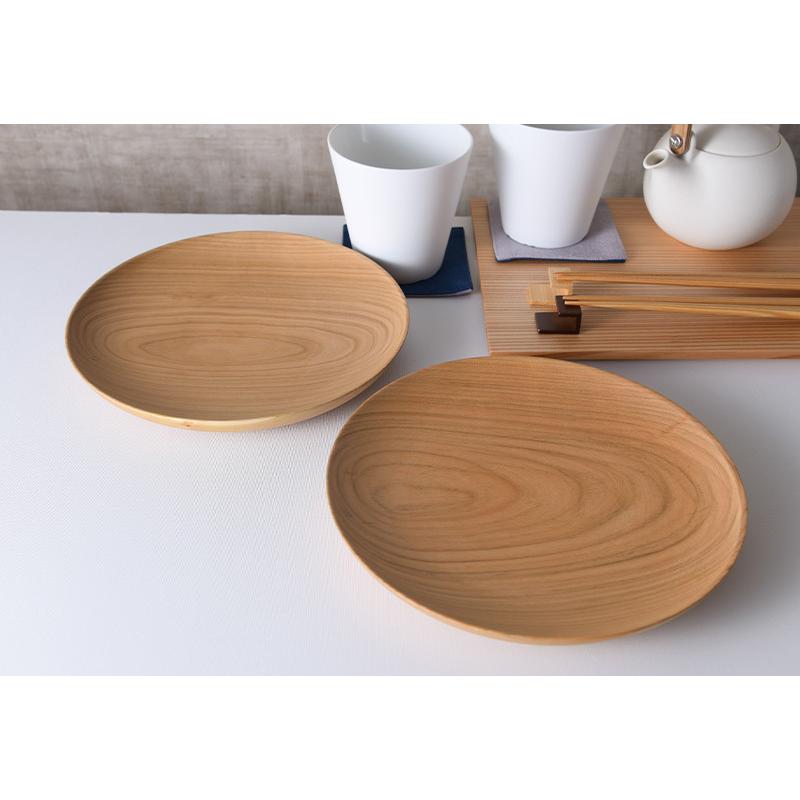 食器 日本製 木製 お皿 WDH 山桜製 木皿 中皿 2枚セット おしゃれ 天然
