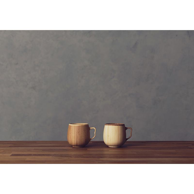 竹製品 カップ 日本製 RIVERET カフェオレ マグカップ 竹製 ペア 2個