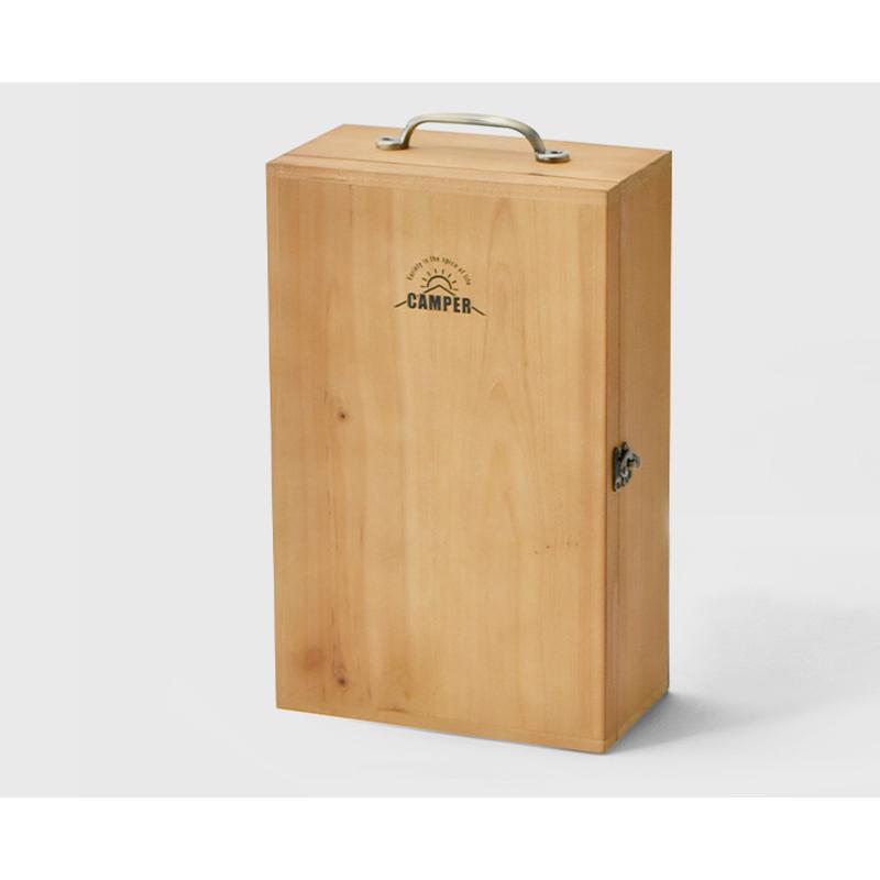 調理道具 収納 持ち運び CAMPER 木製キッチンツールボックス