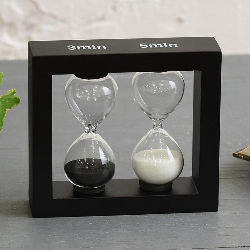 砂時計 3分＆5分計 インテリア 置物 おしゃれ オブジェ モダン