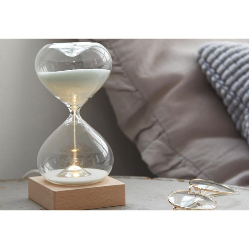 砂時計インテリアランプ - 15分で穏やかな眠りへ誘う インテリア おしゃれ ライト 砂時計 15分 間接照明 寝室