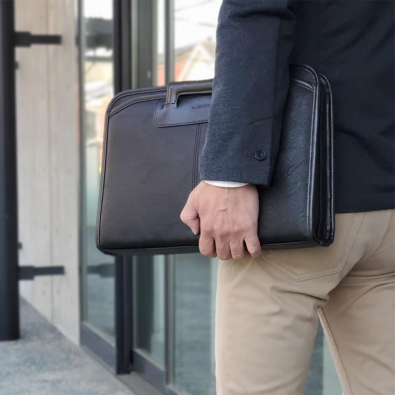 ビジネスバッグ メンズ 黒 シンプル HAMILTON 抜き手 3way ブリーフ
